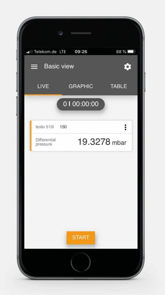 Testo 510i Akıllı Telefonla Kullanılabilen Dijital Manometre