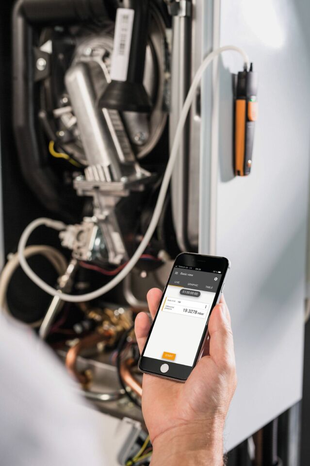 Testo 510i Akıllı Telefonla Kullanılabilen Dijital Manometre