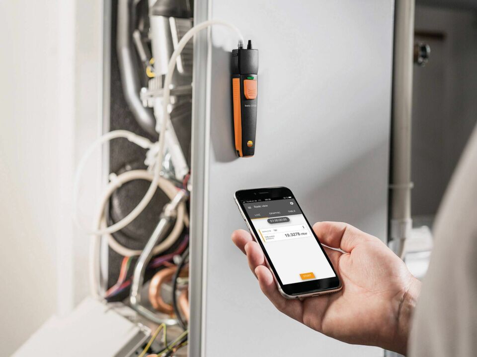 Testo 510i Akıllı Telefonla Kullanılabilen Dijital Manometre