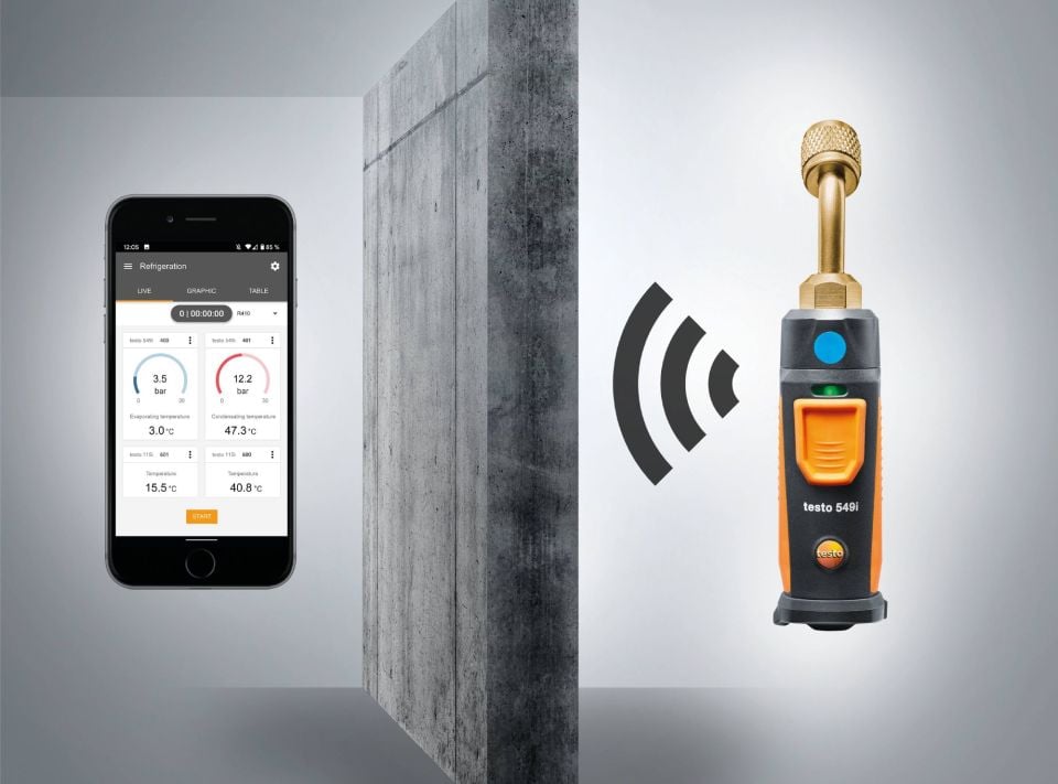 Testo 549i - Bluetooth Bağlantılı Dijital Manifold