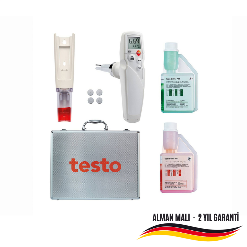Testo 205 Gıda PH Metre Seti