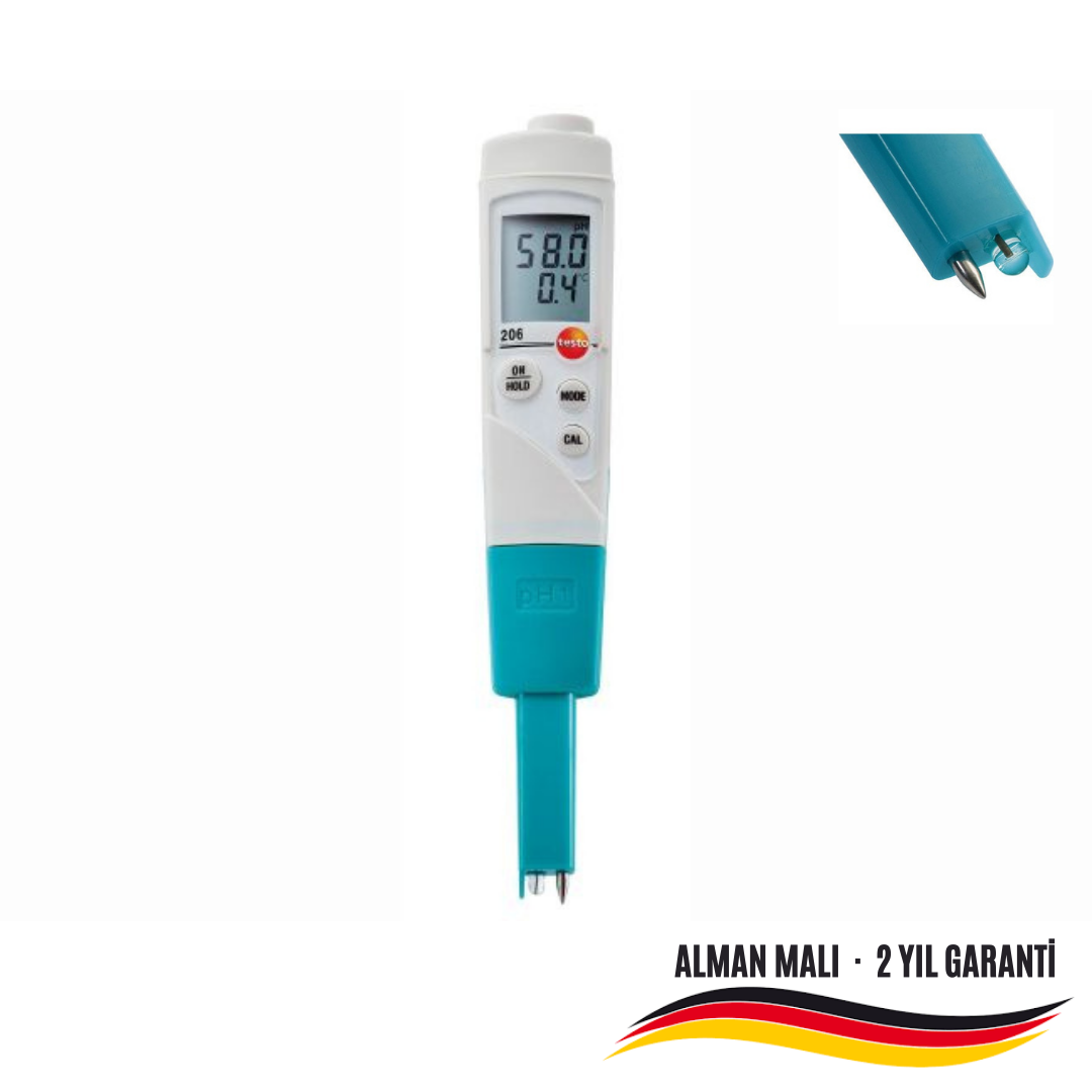 Testo 206-PH1 Sıvı PH Metresi