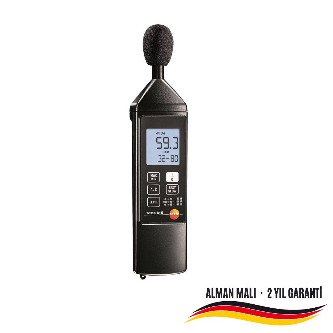 Testo 815 Gürültü Ölçüm Cihazı