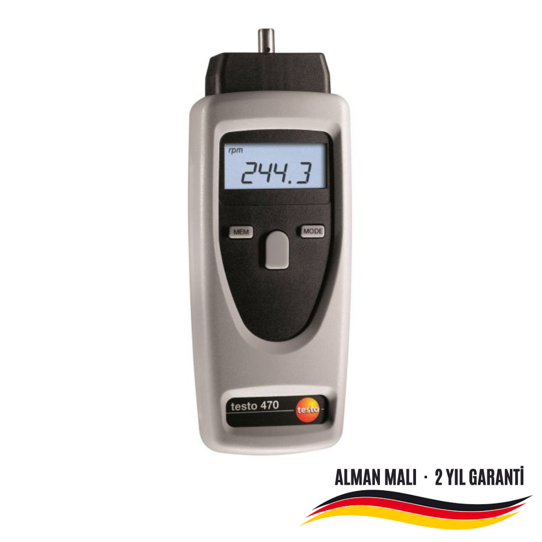 Testo 470 Optik Ve Mekanik Devir Ölçer (Takometre)