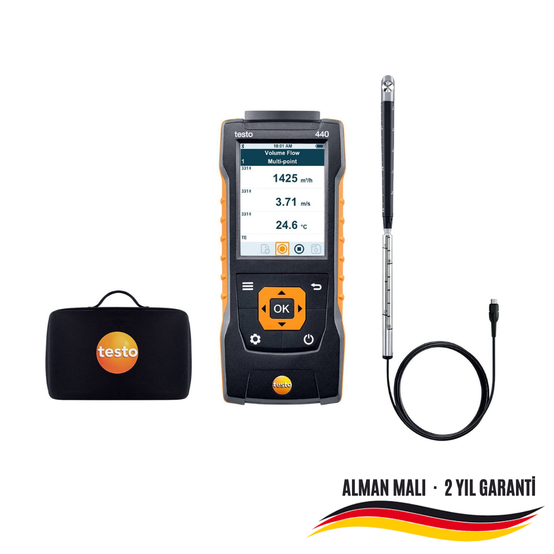 Testo 440 16mm Pervane Anemometre Seti