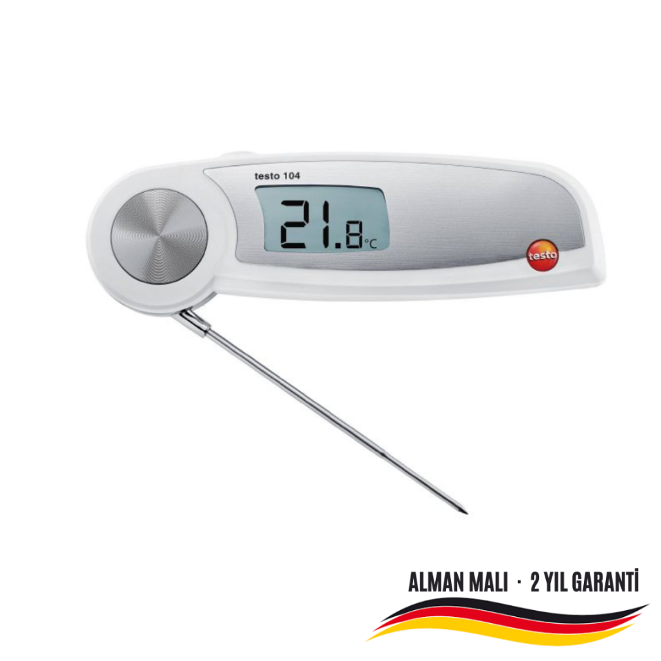 Testo 104 Batırma Tip Su Geçirmez Gıda Termometresi