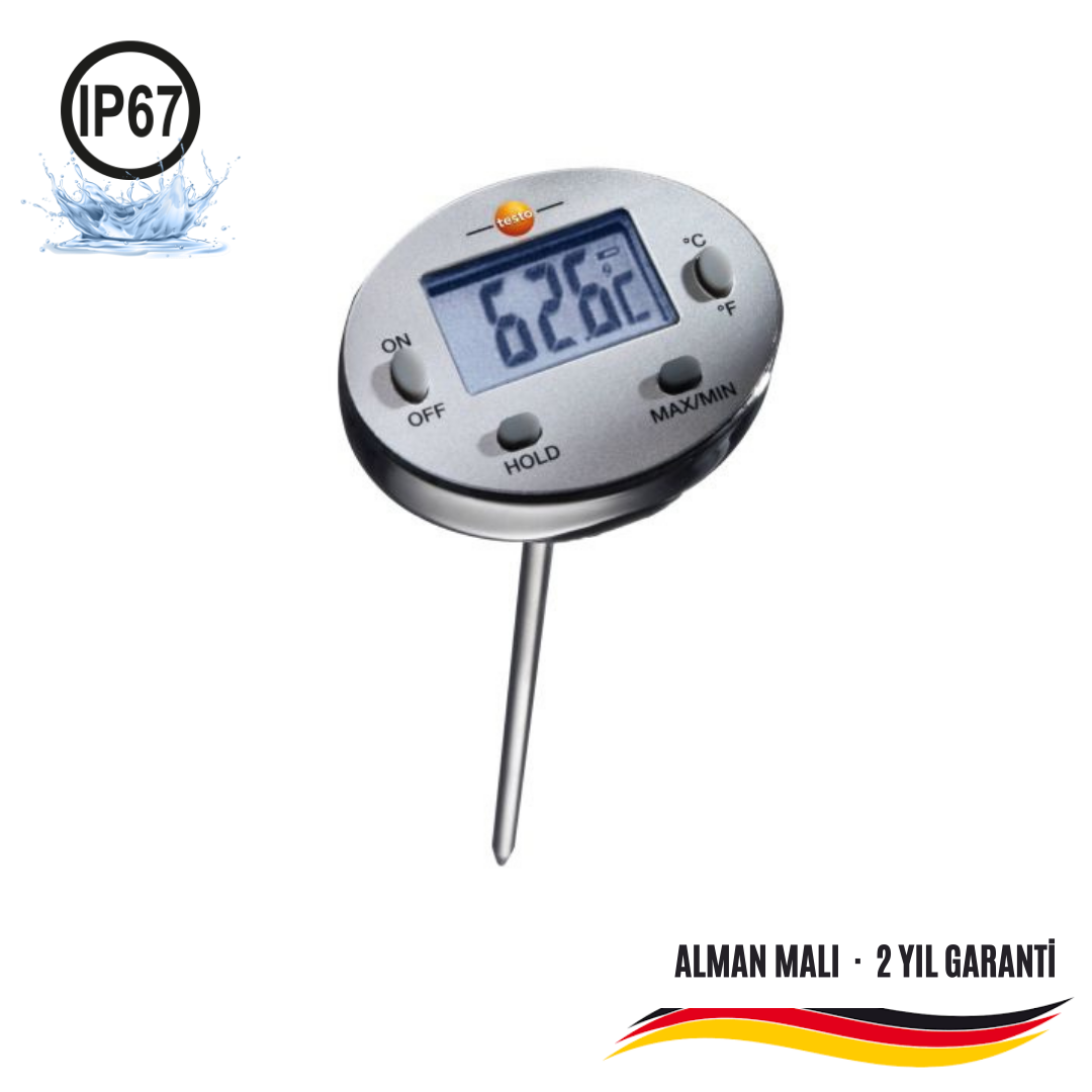 Su Geçirmez Mini Termometre - Daldırma/Batırma Tip