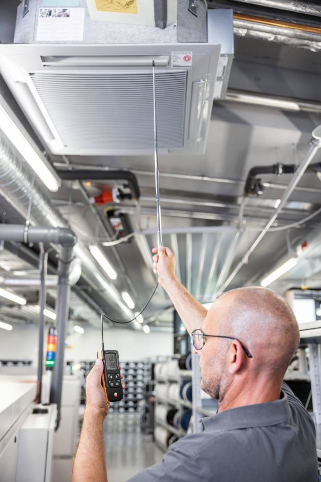 Testo 425 App Bağlantılı Termal Hava Hızı Ölçer - Anemometre