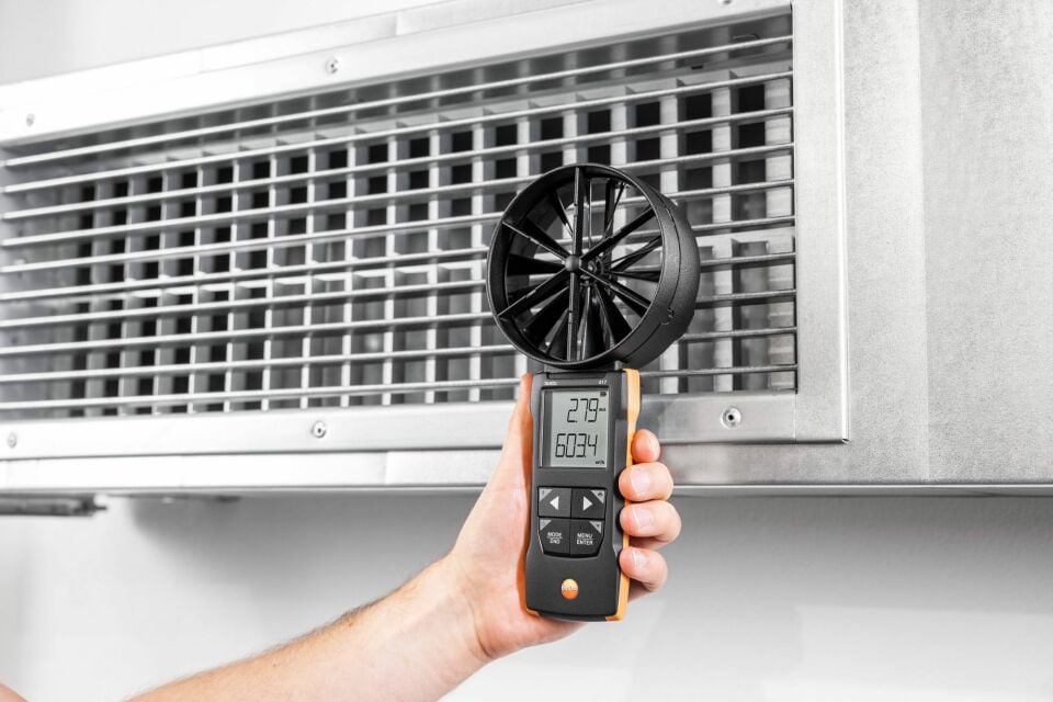 Testo 417 App Bağlantılı 100mm Pervane Anemometre