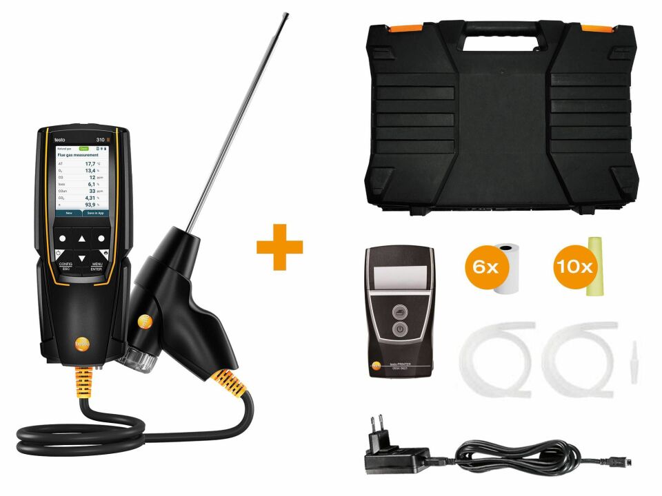 Yeni Testo 310 II Baca Gazı Analiz Cihazı Yazıcılı Set - %25 Havale İndirimi!
