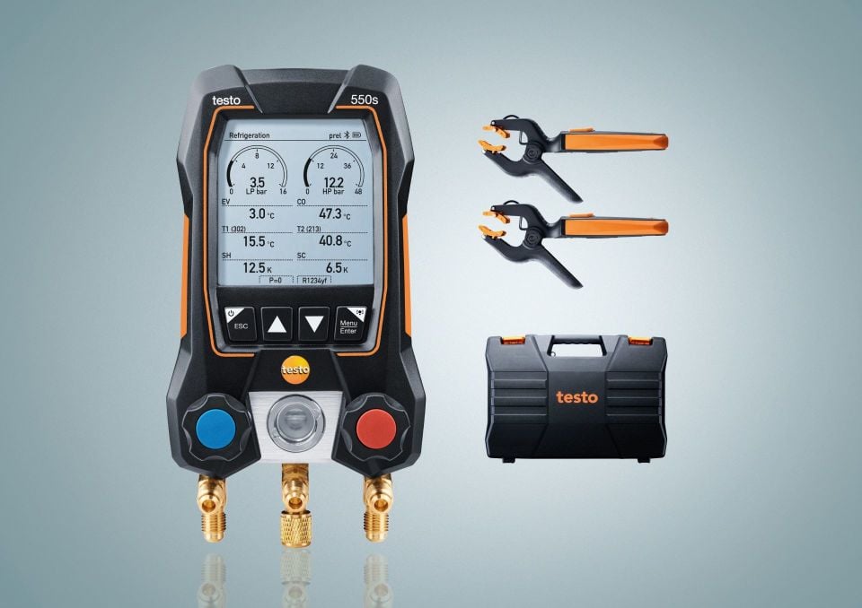 Testo 550s Dijital Manifold Seti - WD 40 Hediyeli