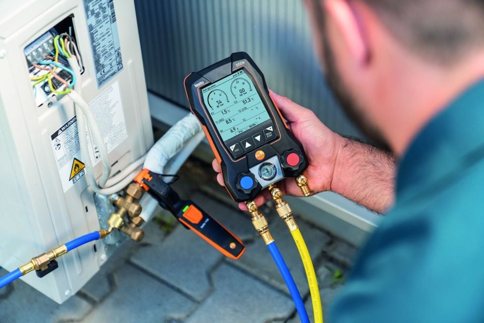 Testo 550s Dijital Manifold Seti - WD 40 Hediyeli