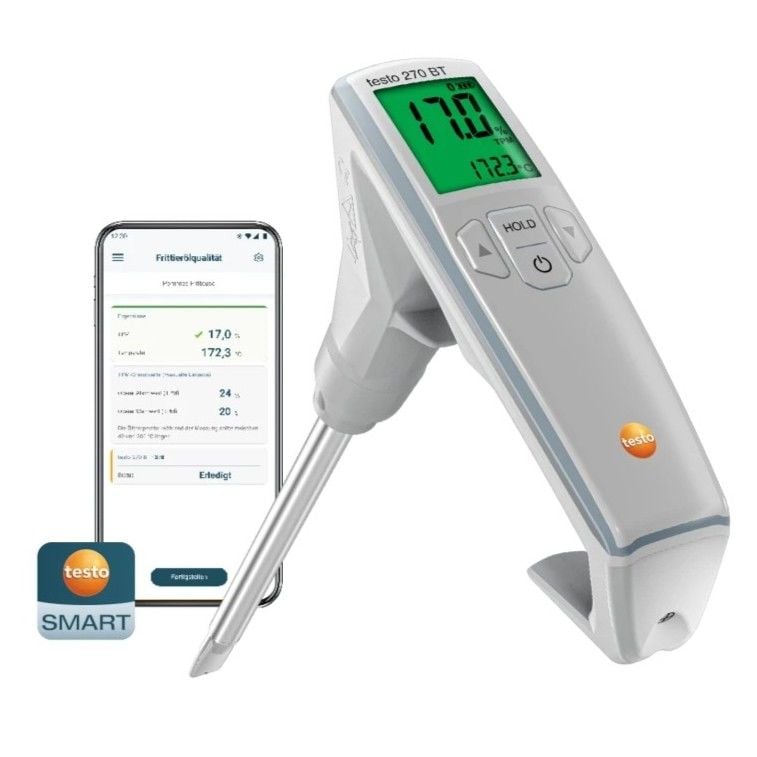 Testo 270 BT Bluetooth Kızartma Yağı Test Cihazı - Referans Yağsız