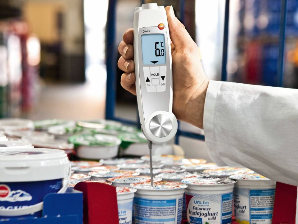 Testo 104-IR BT Infrared ve Batırma Tip Gıda Termometresi