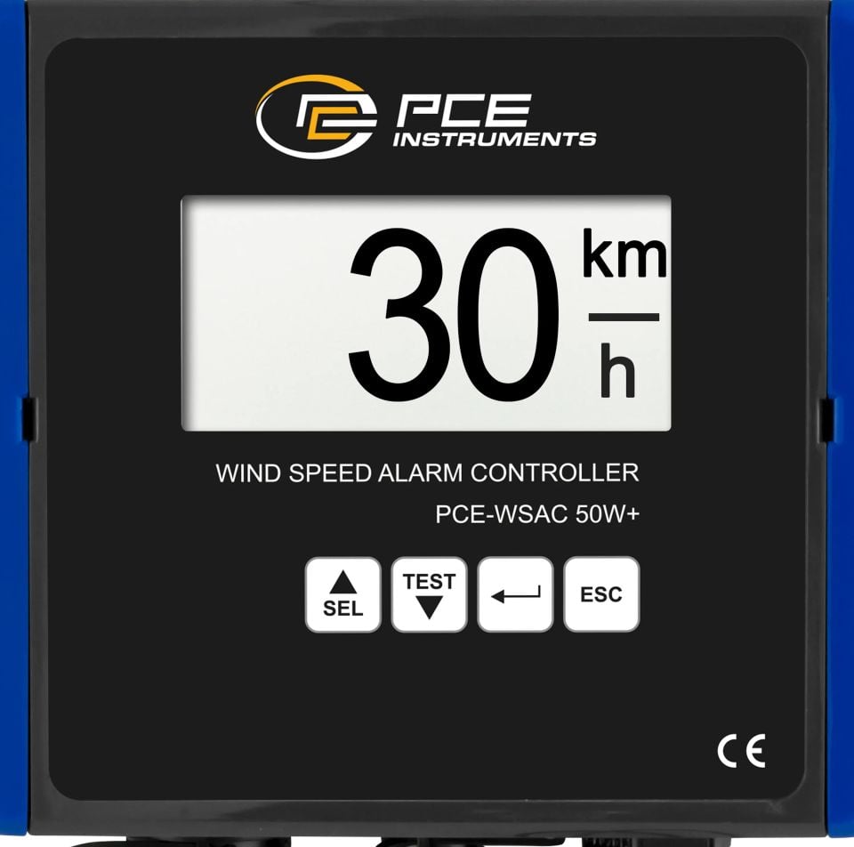 PCE-WSAC 50W+ 24 Rüzgar Hızı Ölçüm İstasyonu