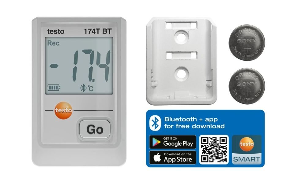 TESTO 174T BT (Bluetooth®) Sıcaklık Kaydedici