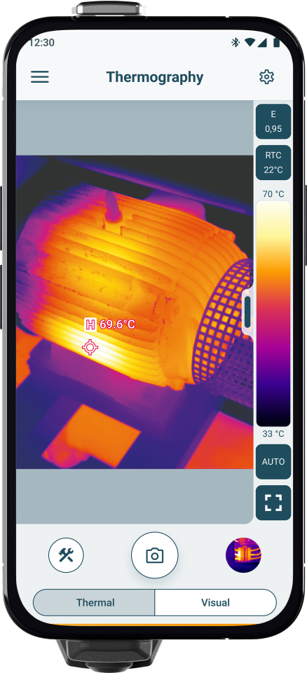 Testo 860i wireless thermal imager for smartphones