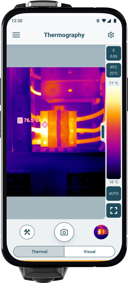 Testo 860i wireless thermal imager for smartphones