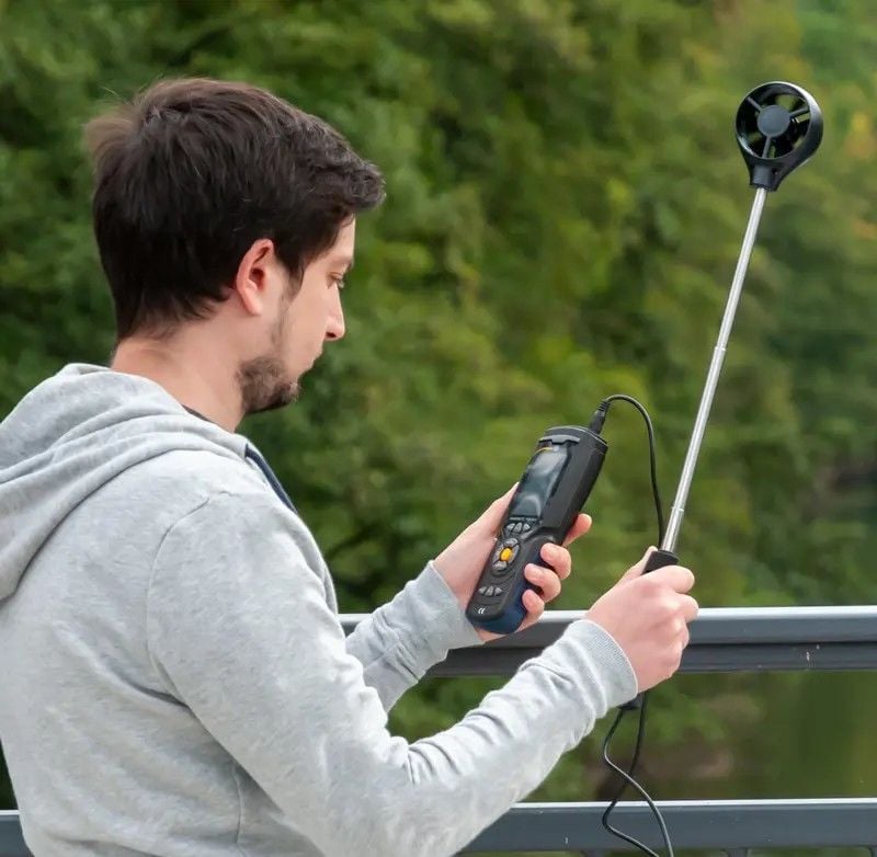 PCE-AM 45 Rüzgar Hızı ve Yönü Ölçer