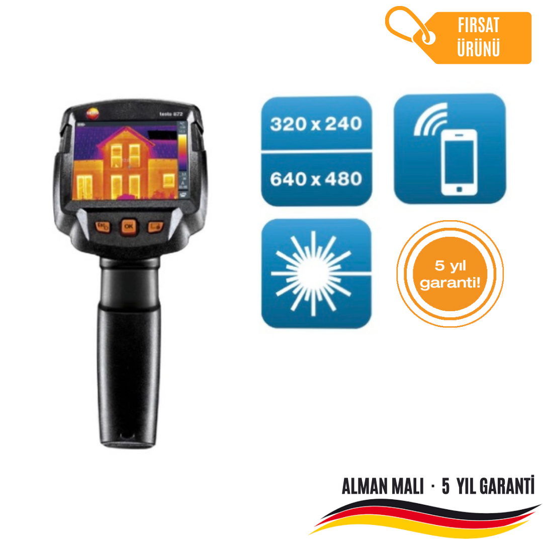 Testo 872 Termal Kamera + 770-3 Pens Ampermetre