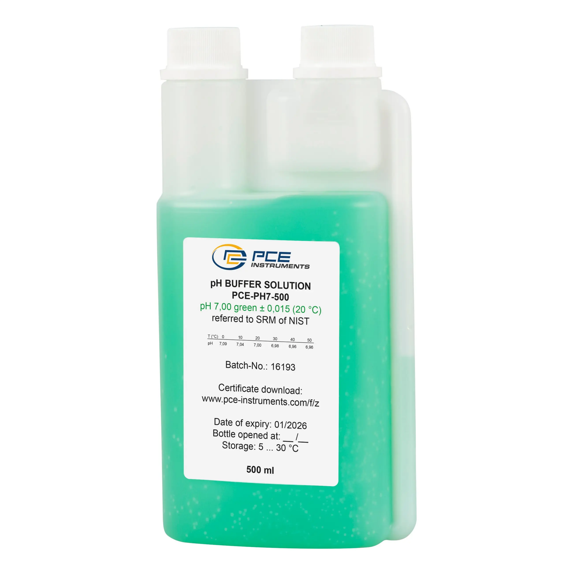 pH7 - 500 ml Kalibrasyon Sıvısı / pH Çözeltisi