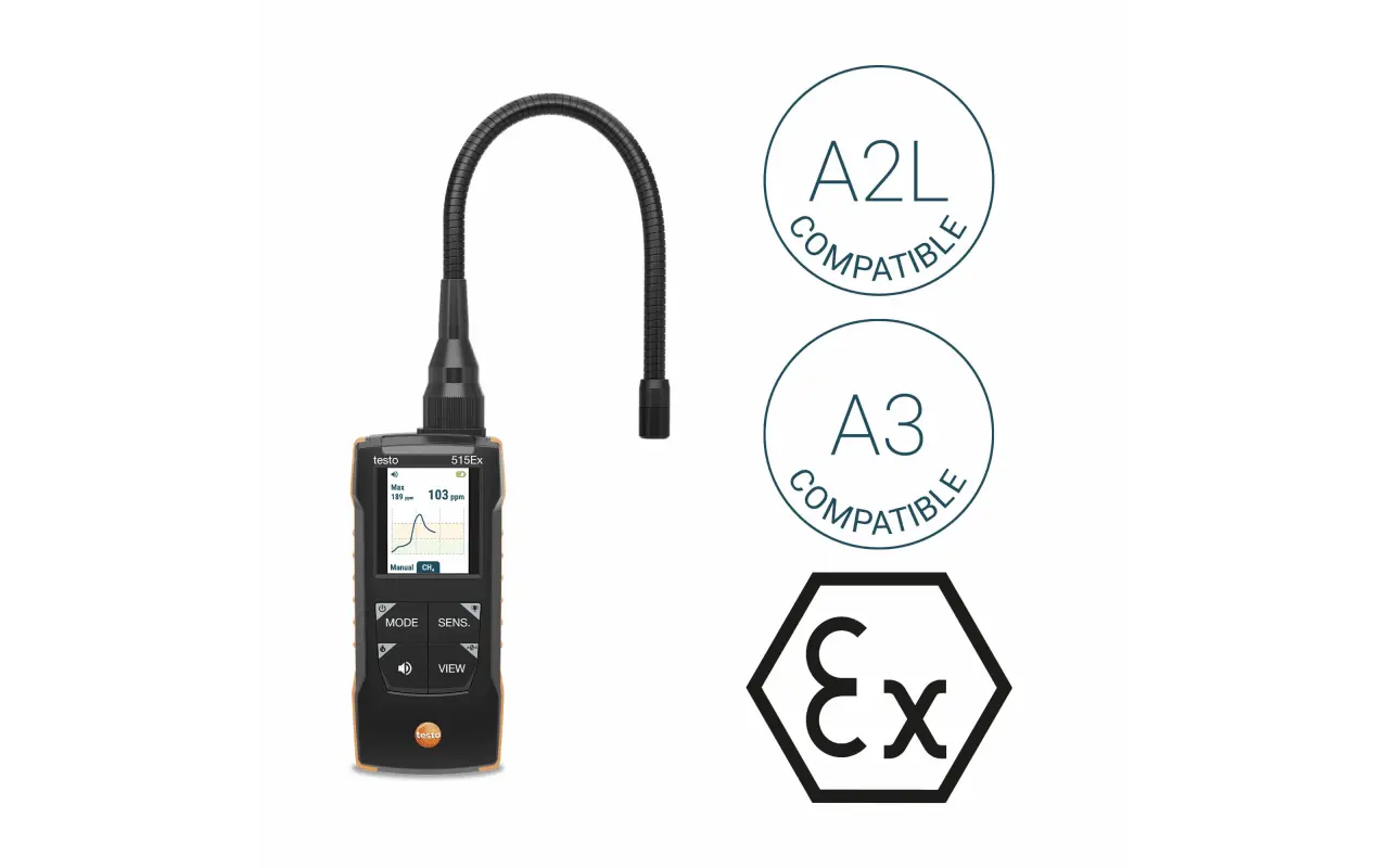 testo 515 Ex - Vakumlu Doğalgaz Kaçak Dedektörü