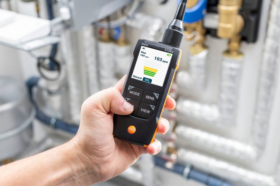 testo 515 Ex Yanıcı Gaz Kaçak Dedektörü-Vakumlu Dedektör