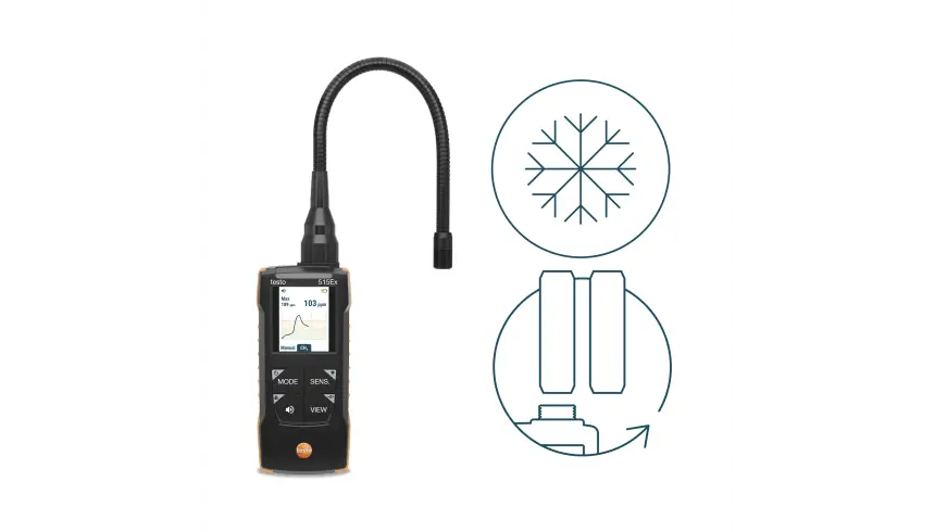 testo 515-Ex Soğutucu Gaz Kaçak Dedektörü